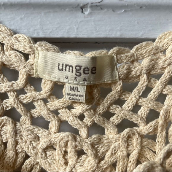 Umgee Crochet Cream Tank Top - Picture 2 of 11